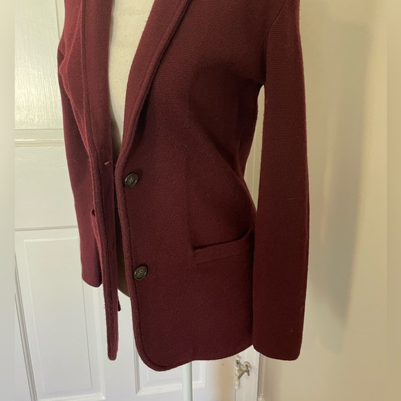 J Crew Wool Two Button Sweater Blazer - Picture 5 of 8